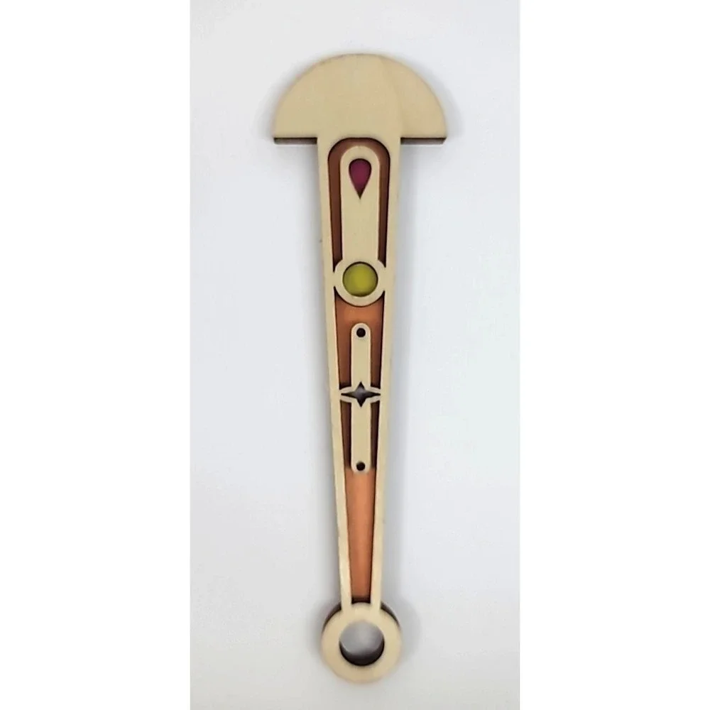 Portable Wood Yarn Holder with Wrist Strap Knitt or Crochett-Travel